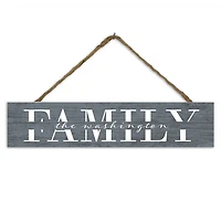Personalized Gray Family Wall Plaque