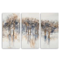 Misty Woods Canvas Art Prints, Set of 3