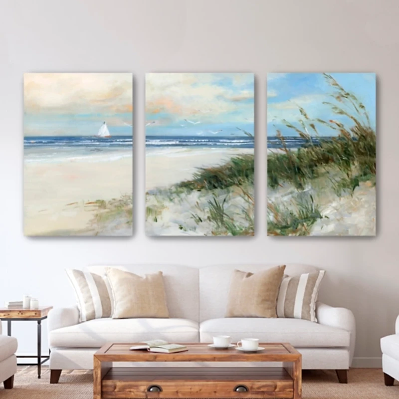 Oak Island Sunrise Canvas Art Prints, 32x48
