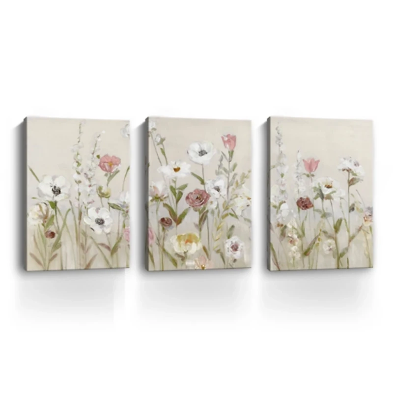 Blooming Around Canvas Art Prints, Set of 3