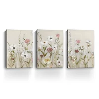 Blooming Around Canvas Art Prints, Set of 3