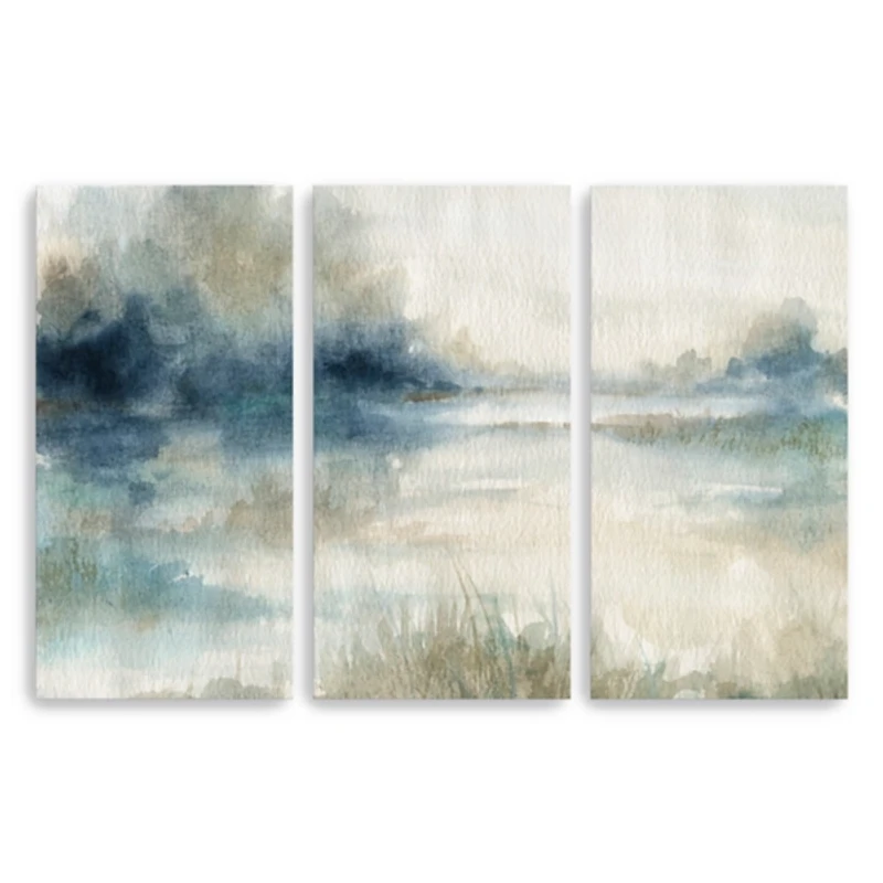 Evening Waters Canvas Art Prints, Set of 3