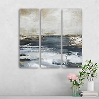Blue Bay Canvas Art Prints, Set fof 3