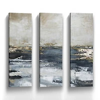 Blue Bay Canvas Art Prints, Set fof 3