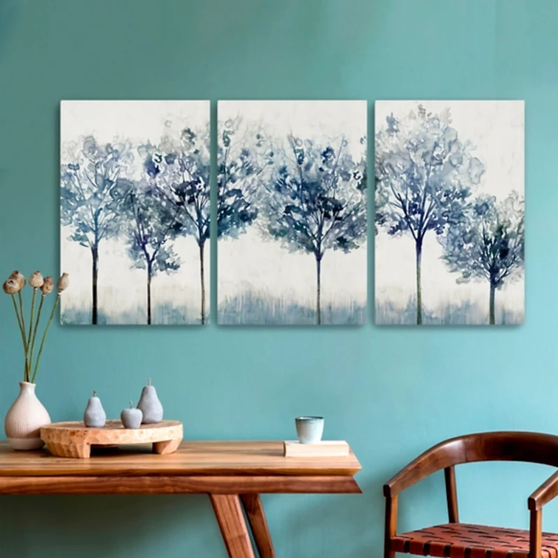 Indigo Forest Light Canvas Art Prints, 16x24