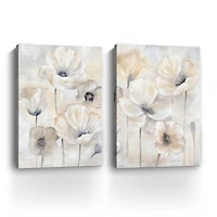 Poppy Garden Landscape Canvas Art Prints