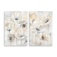 Poppy Garden Landscape Canvas Art Prints