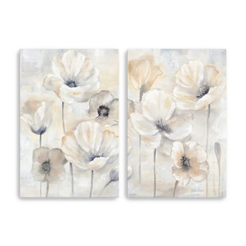 Poppy Garden Landscape Canvas Art Prints, 32x48