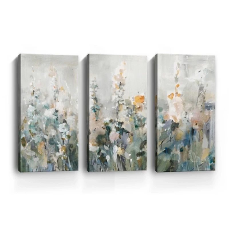 Rustic Garden Canvas Art Prints, Set of 3