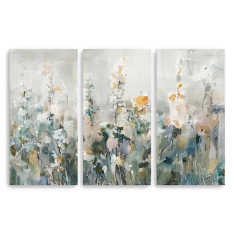 Rustic Garden Canvas Art Prints, Set of 3