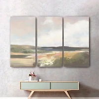 Dawn by the Water Canvas Art Prints, Set of 3