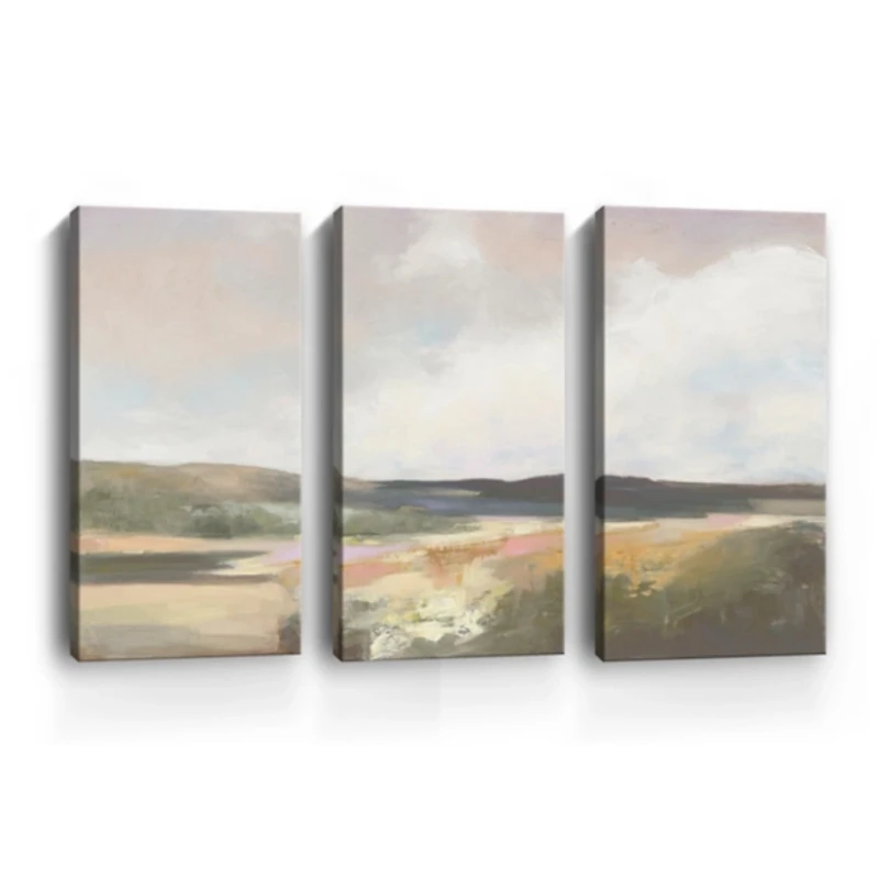 Dawn by the Water Canvas Art Prints, Set of 3