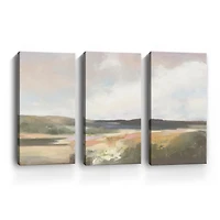 Dawn by the Water Canvas Art Prints, Set of 3