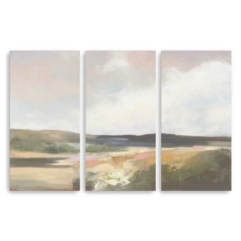Dawn by the Water Canvas Art Prints, Set of 3