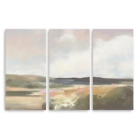 Dawn by the Water Canvas Art Prints, Set of 3