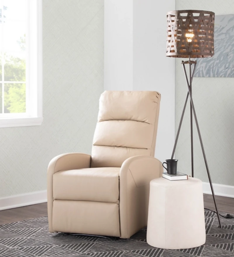 Tan Faux Leather Dormi Recliner