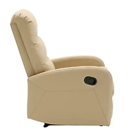 Tan Faux Leather Dormi Recliner