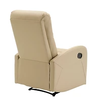 Tan Faux Leather Dormi Recliner
