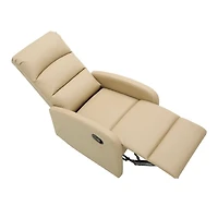 Tan Faux Leather Dormi Recliner