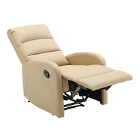 Tan Faux Leather Dormi Recliner