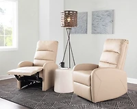 Tan Faux Leather Dormi Recliner