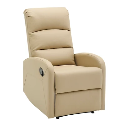 Tan Faux Leather Dormi Recliner