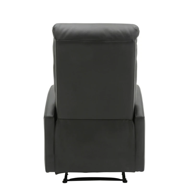 Black Faux Leather Dormi Recliner