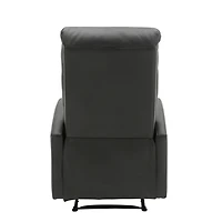 Black Faux Leather Dormi Recliner