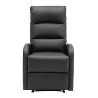 Black Faux Leather Dormi Recliner