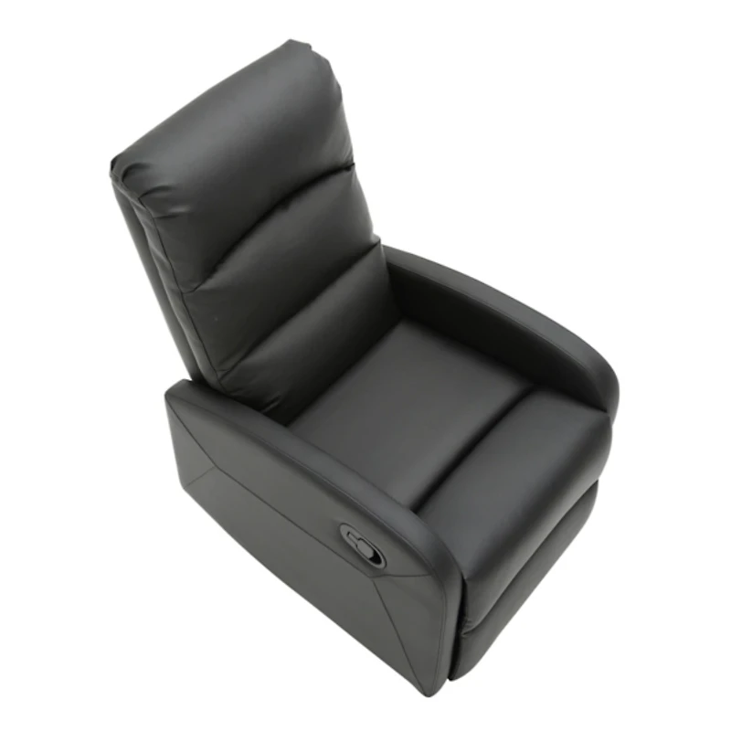 Black Faux Leather Dormi Recliner