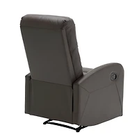 Brown Faux Leather Dormi Recliner