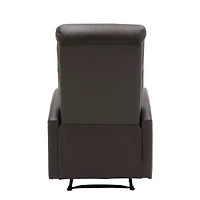 Brown Faux Leather Dormi Recliner
