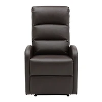 Brown Faux Leather Dormi Recliner