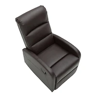 Brown Faux Leather Dormi Recliner