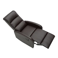 Brown Faux Leather Dormi Recliner