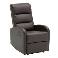 Brown Faux Leather Dormi Recliner