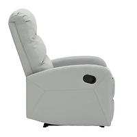 Light Gray Faux Leather Dormi Recliner