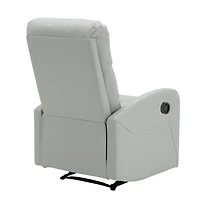 Light Gray Faux Leather Dormi Recliner