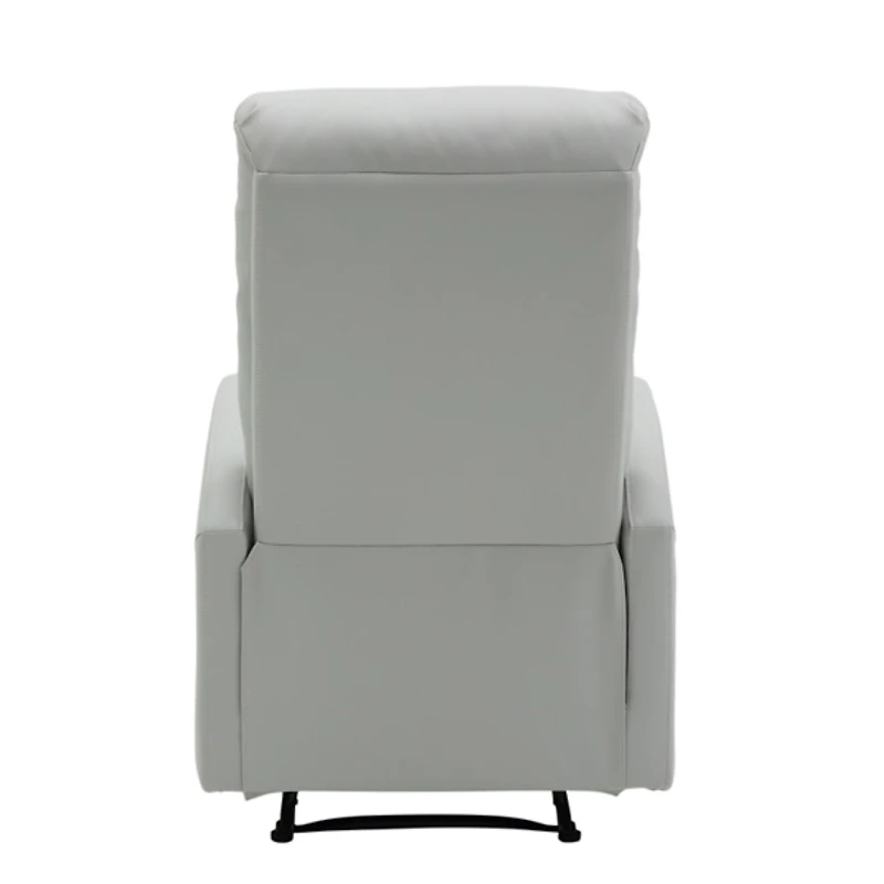 Light Gray Faux Leather Dormi Recliner