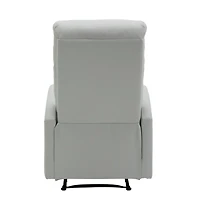Light Gray Faux Leather Dormi Recliner