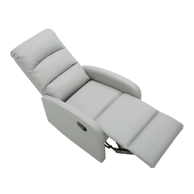 Light Gray Faux Leather Dormi Recliner