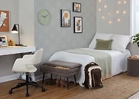 Faux Leather & Black Marshall Office Chair