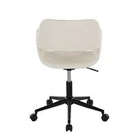 Faux Leather & Black Marshall Office Chair