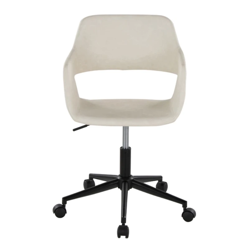 Faux Leather & Black Marshall Office Chair