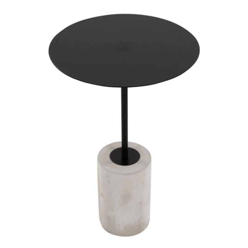 Black Metal & Concrete Janis Cocktail Table