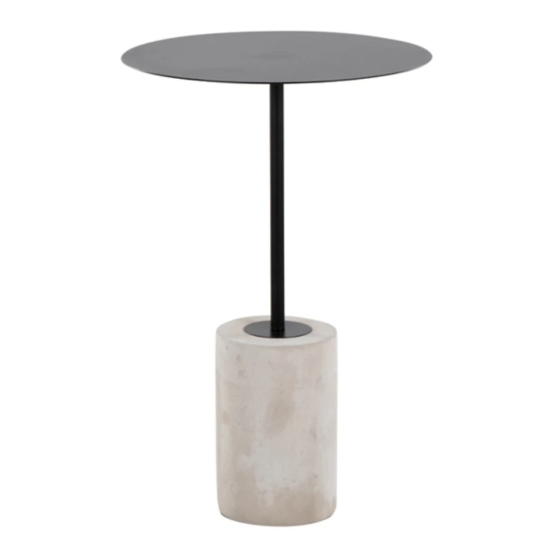 Black Metal & Concrete Janis Cocktail Table