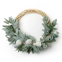 Lambs Ear Coastal Shell Wreath