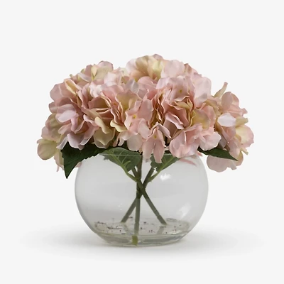 Pink and Cream Hydrangea Arrangement