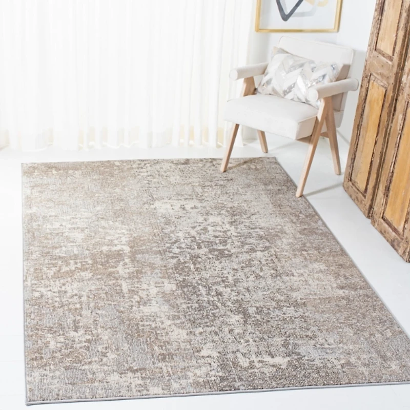 Beige Madison Abstract Area Rug
