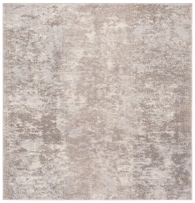 Beige Madison Abstract Area Rug, 6x6